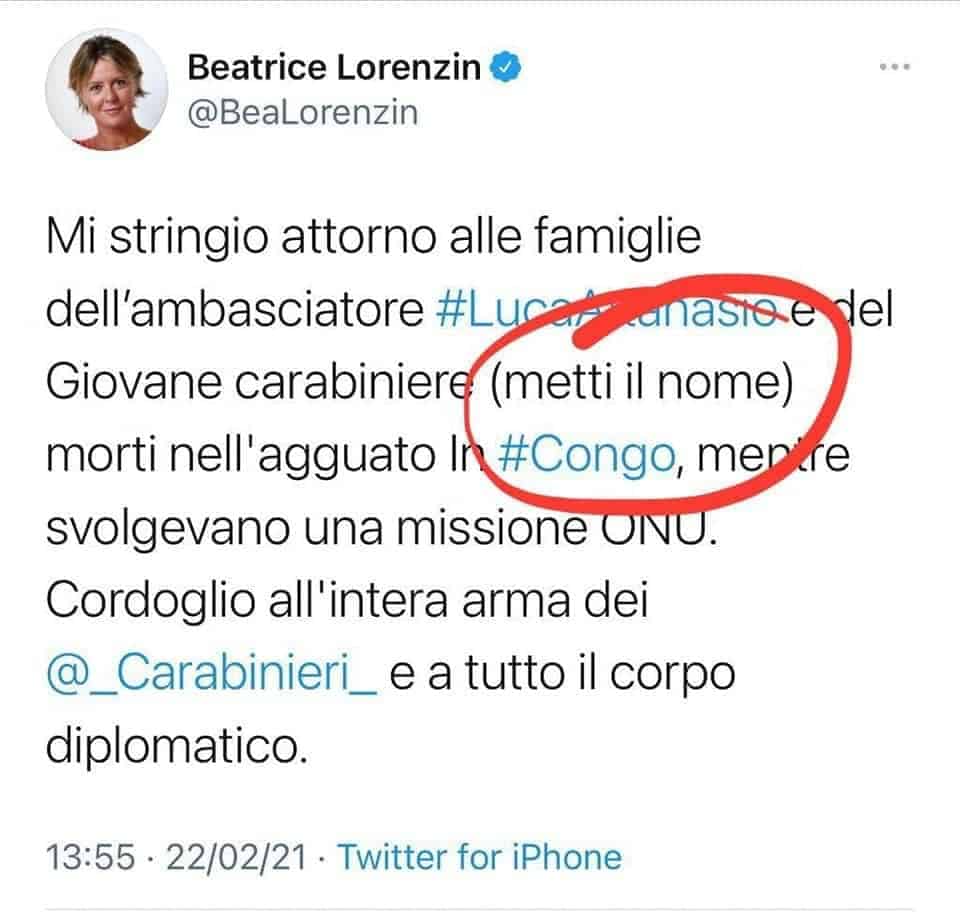 Beatrice Lorenzin Twitter